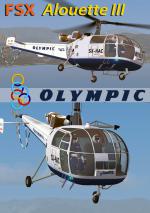 FSX/FS9 Sud/Aerospatiale SA-316B Alouette III Olympic Aviation package.